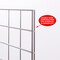 Econoco 2'x6' Chrome Portable Grid Panel, Pack Of 3 C2X6 - alternate 5
